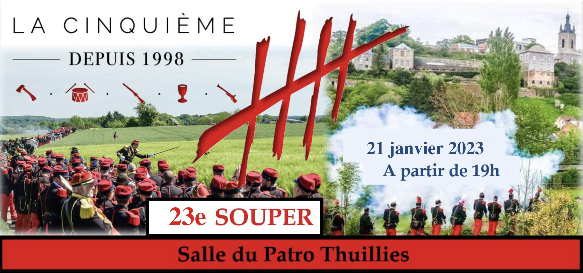 Souper de la Cinquième Infanterie le 21 janvier 2023 - La Cinquième